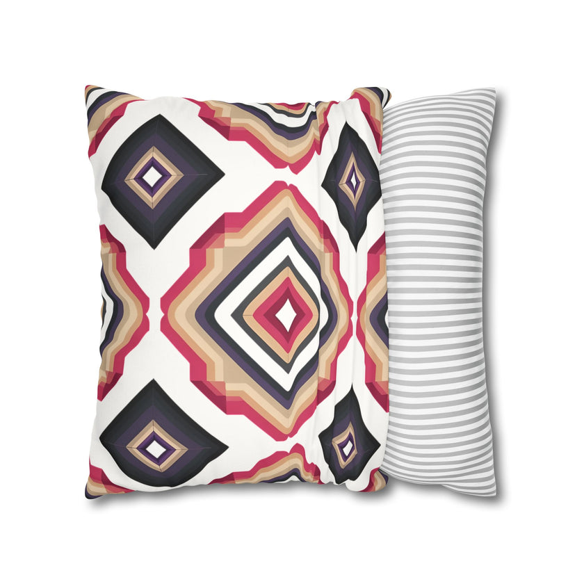 Colorful  Faux Suede Square Pillowcase