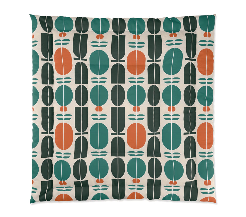 Boho Geometric Comforter - Cozy Bedding, Modern Throw Blanket, Home Decor, Gift for Him/Her, Bedroom Makeover