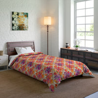 Vibrant Floral Comforter, Boho Bedspread for Cozy Spaces, Perfect for Spring Decor, Unique Bedding for All Seasons, Great Gift Idea