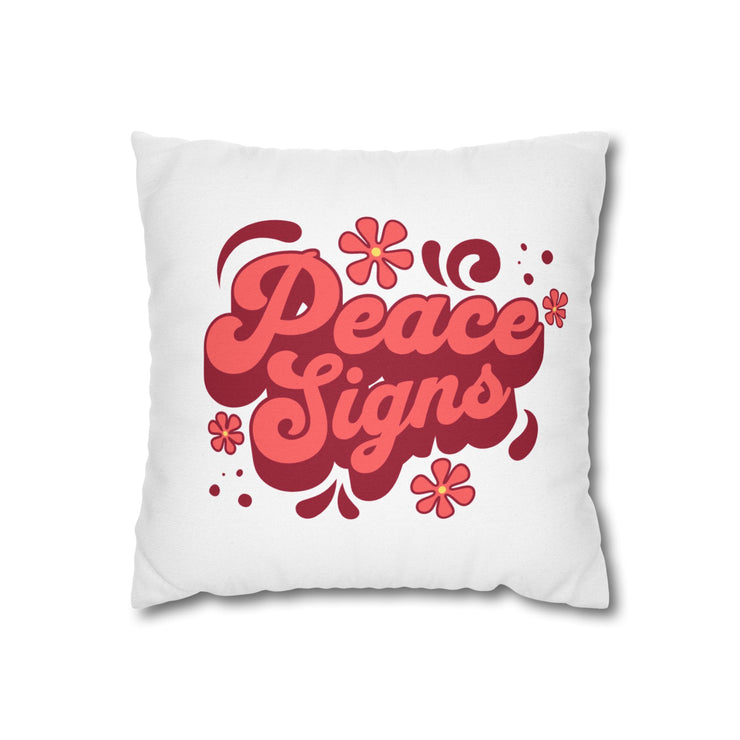 Peace Signs Square Pillowcase