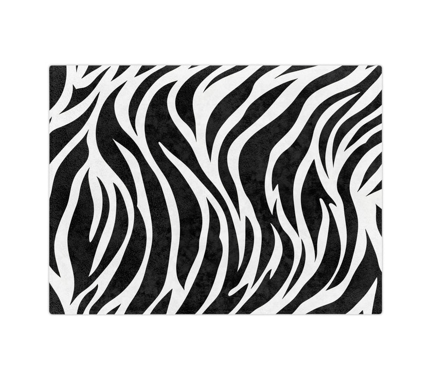 Black and White | Zebra Lines Velveteen Microfiber Blanket