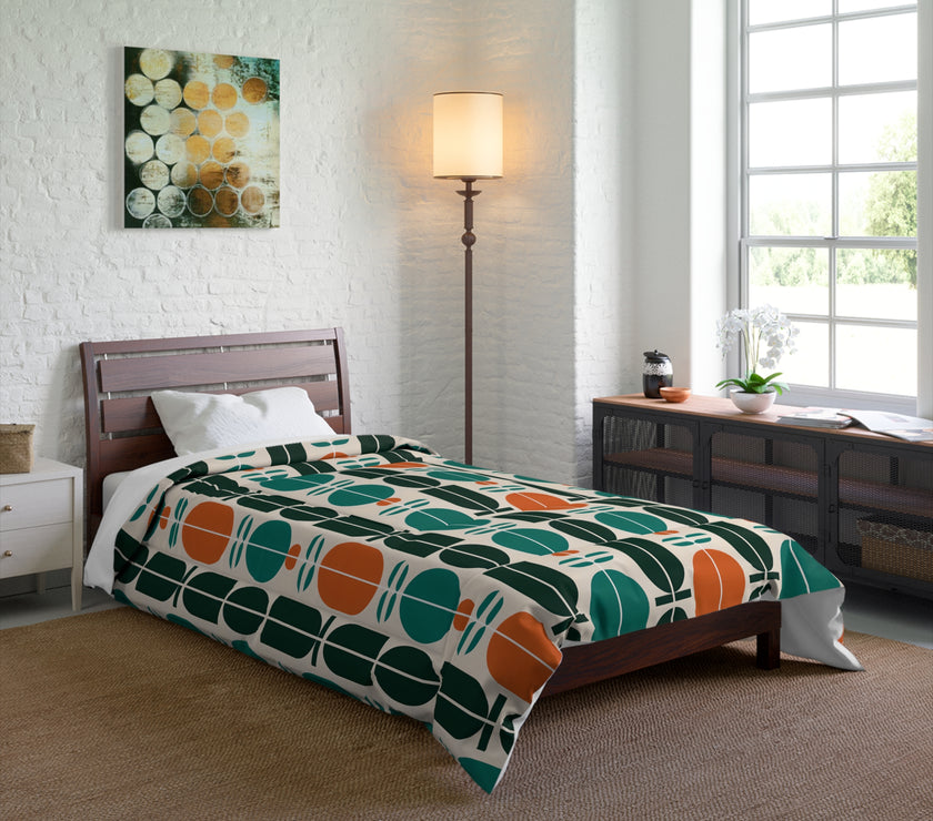Boho Geometric Comforter - Cozy Bedding, Modern Throw Blanket, Home Decor, Gift for Him/Her, Bedroom Makeover