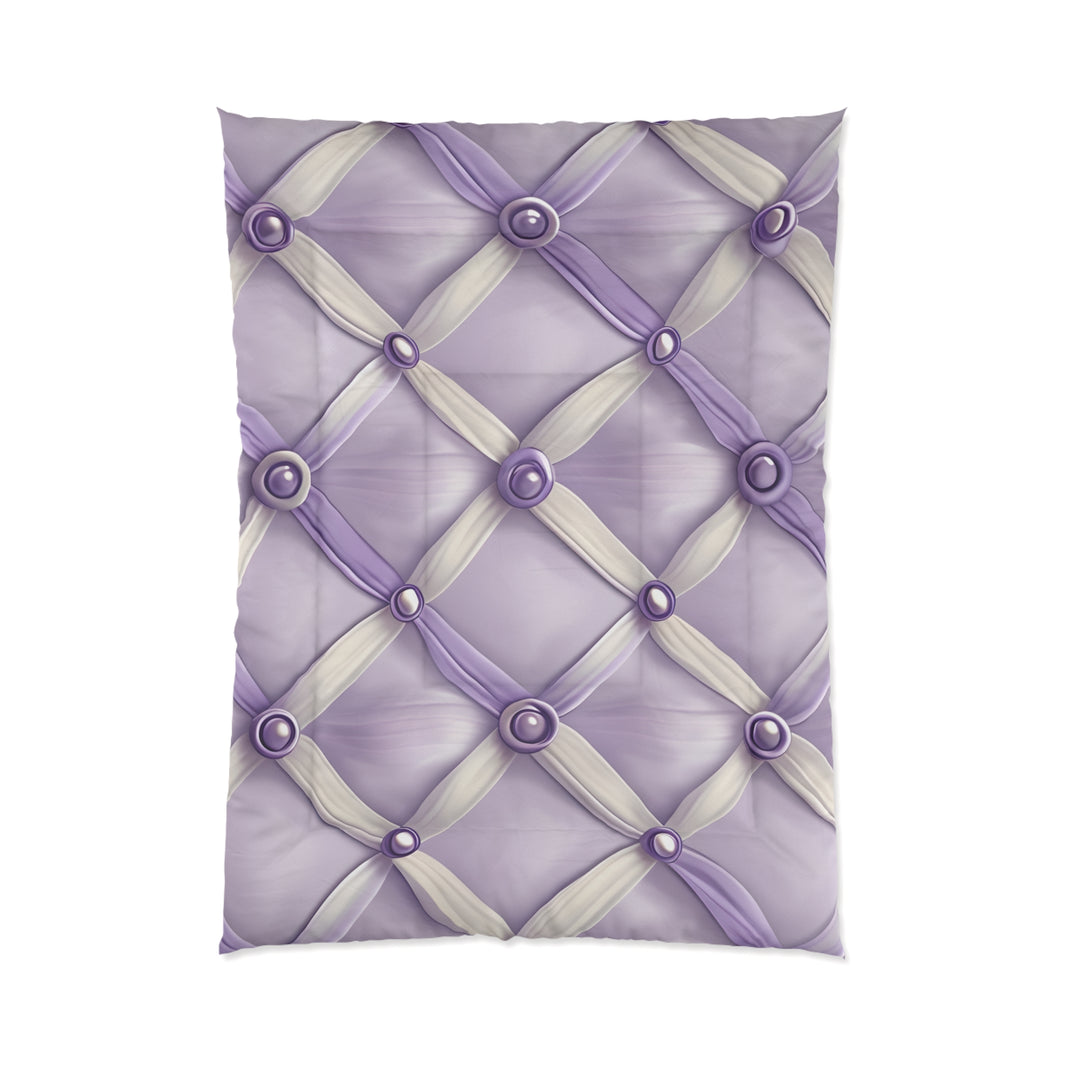 Elegant Lavender Comforter Set, Cozy Bedroom Decor, Stylish Bedding, Wedding Gift, Home Sweet Home, Light Purple Bedspread