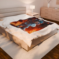Kids Spaceman Blanket, Cartoon Character Plush Throw, Children's Outer Space Bedding, Galaxy Theme Bedroom Decor, Gift for Boys and Girls,