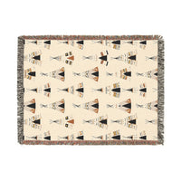 Indigenous Hut Woven Blanket