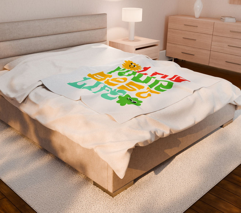 Live Your Best Life Plush Blanket