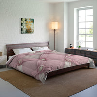 Chic Pink Textured Comforter, Cozy Bedroom Oasis Blanket, Elegant Home Decor, Ideal for Home Makeover, Luxurious Bedspread