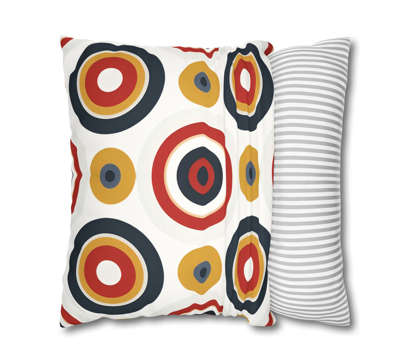 Colorful Faux Suede Square Pillowcase