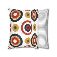 Colorful Faux Suede Square Pillowcase