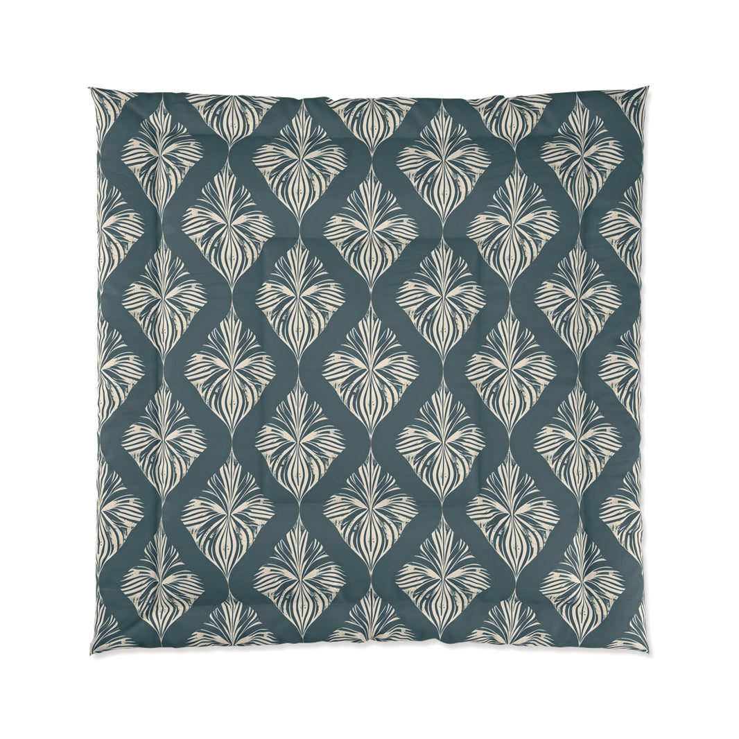 Tropical Leaf Comforter Set, Boho Bedding, Nature-Inspired Decor, Modern Bedroom Essentials, Gift for Nature Lovers, Tropical Vibe Home