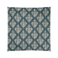 Tropical Leaf Comforter Set, Boho Bedding, Nature-Inspired Decor, Modern Bedroom Essentials, Gift for Nature Lovers, Tropical Vibe Home