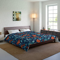 Floral Pattern Comforter, Cozy Home Decor, Bedroom Essentials, Bohemian Bedding, Nature-Inspired Gift