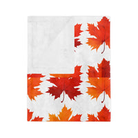 Maple Leaf  Velveteen Microfiber Blanket