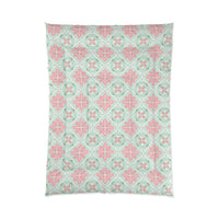 Pastel Floral Comforter - Cozy Bedding for Spring, Bedroom Decor, Gift for Mother's Day, Boho Style, Home Decor