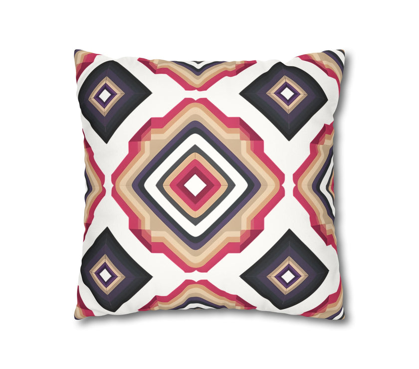 Colorful  Faux Suede Square Pillowcase