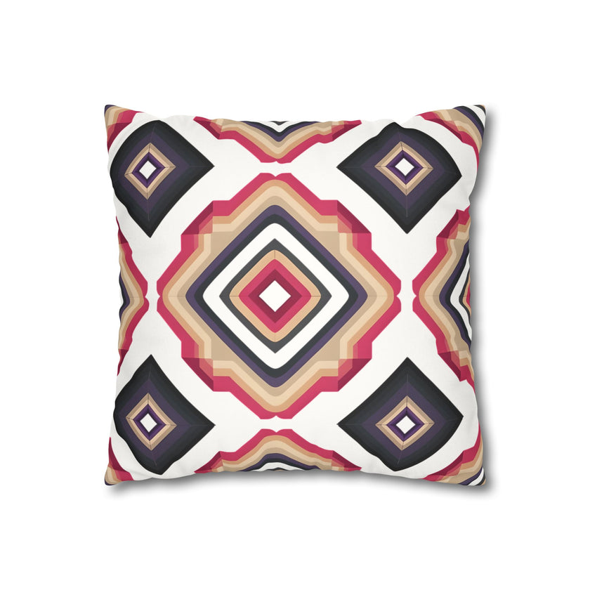 Colorful  Faux Suede Square Pillowcase