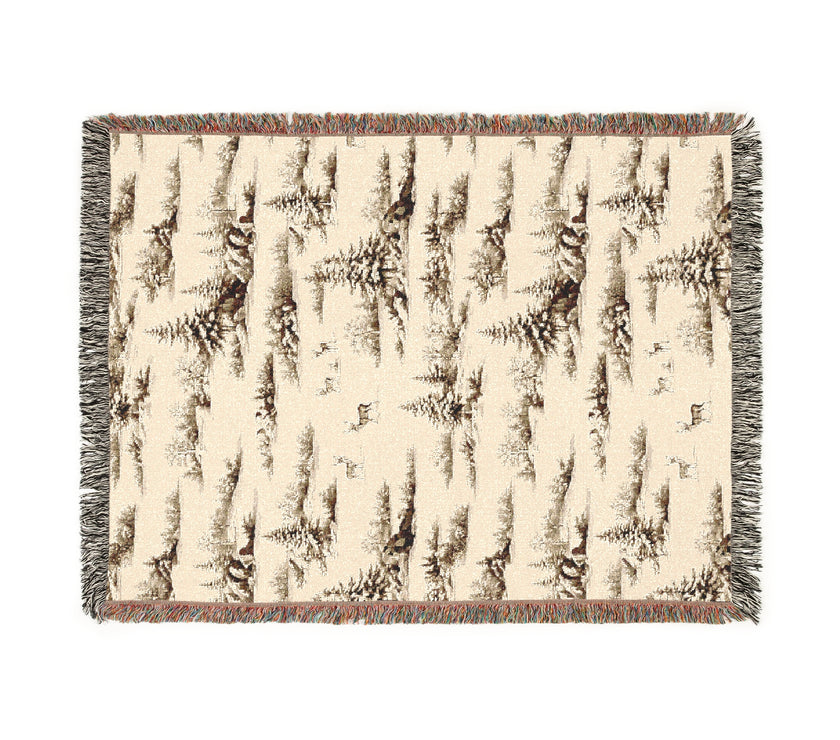 Cozy Woven Blanket for Nature Lovers, Perfect for Home Decor, Camping, Picnics, Gifts, and Cozy Nights