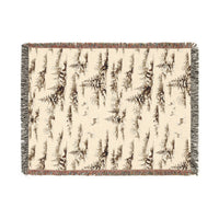 Cozy Woven Blanket for Nature Lovers, Perfect for Home Decor, Camping, Picnics, Gifts, and Cozy Nights