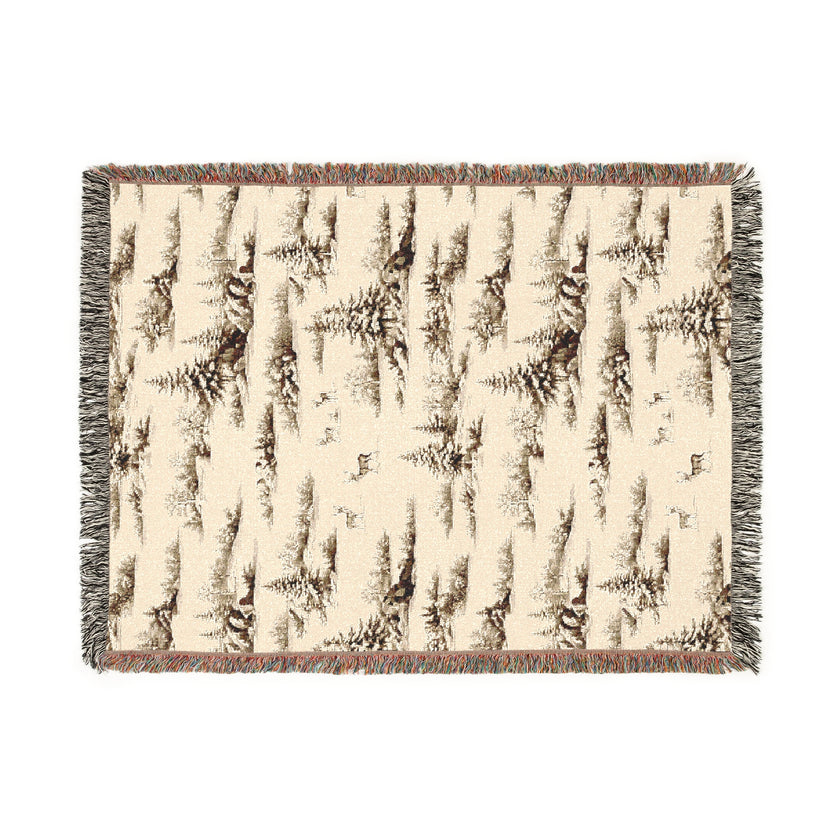 Cozy Woven Blanket for Nature Lovers, Perfect for Home Decor, Camping, Picnics, Gifts, and Cozy Nights