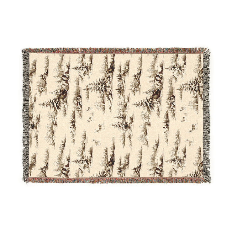 Cozy Woven Blanket for Nature Lovers, Perfect for Home Decor, Camping, Picnics, Gifts, and Cozy Nights