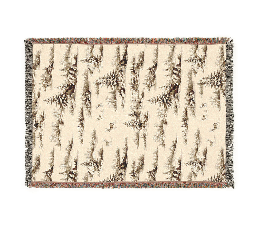 Cozy Woven Blanket for Nature Lovers, Perfect for Home Decor, Camping, Picnics, Gifts, and Cozy Nights