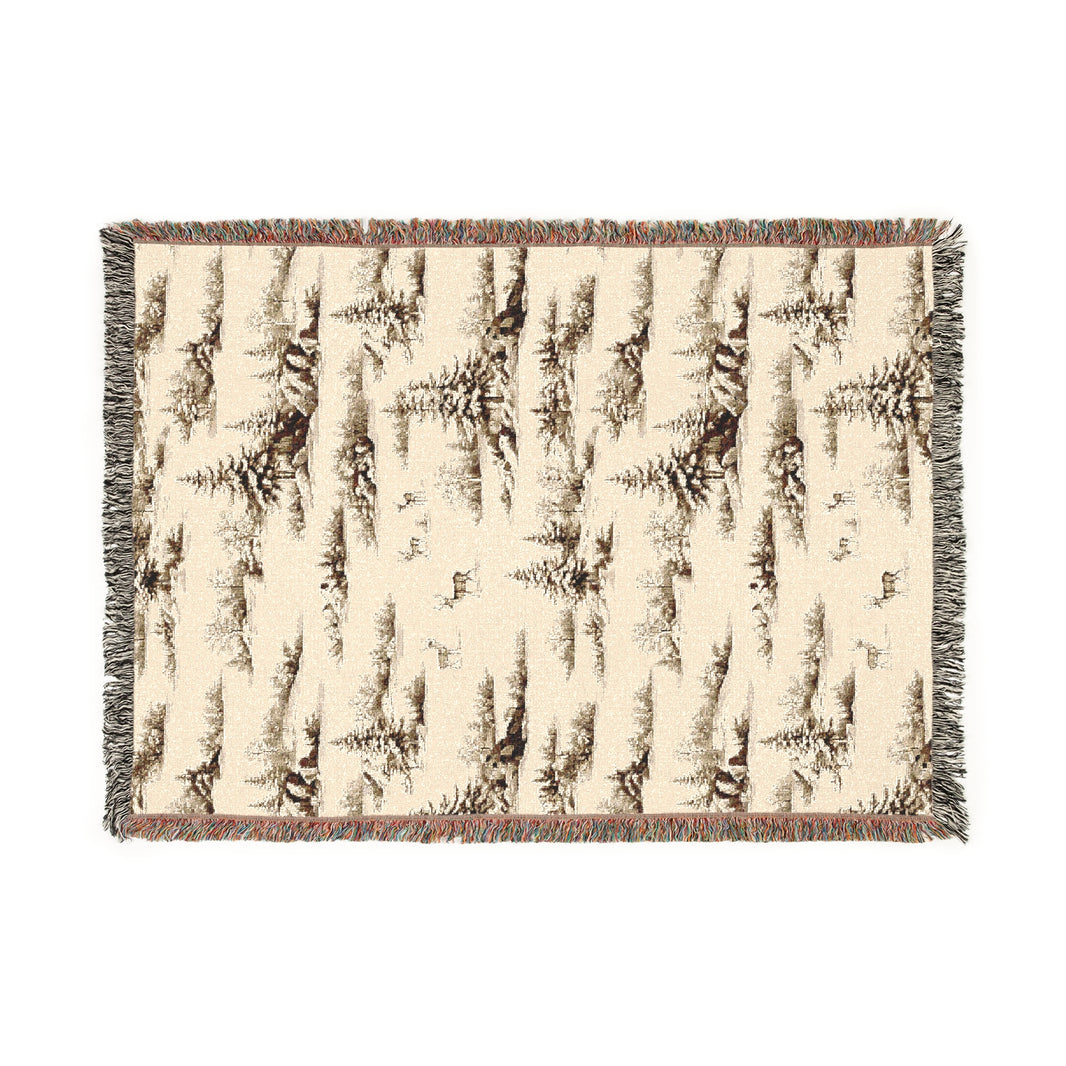Cozy Woven Blanket for Nature Lovers, Perfect for Home Decor, Camping, Picnics, Gifts, and Cozy Nights