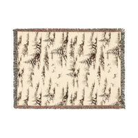 Cozy Woven Blanket for Nature Lovers, Perfect for Home Decor, Camping, Picnics, Gifts, and Cozy Nights