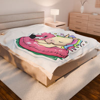 Unicorn Kids Velveteen Plush Blanket