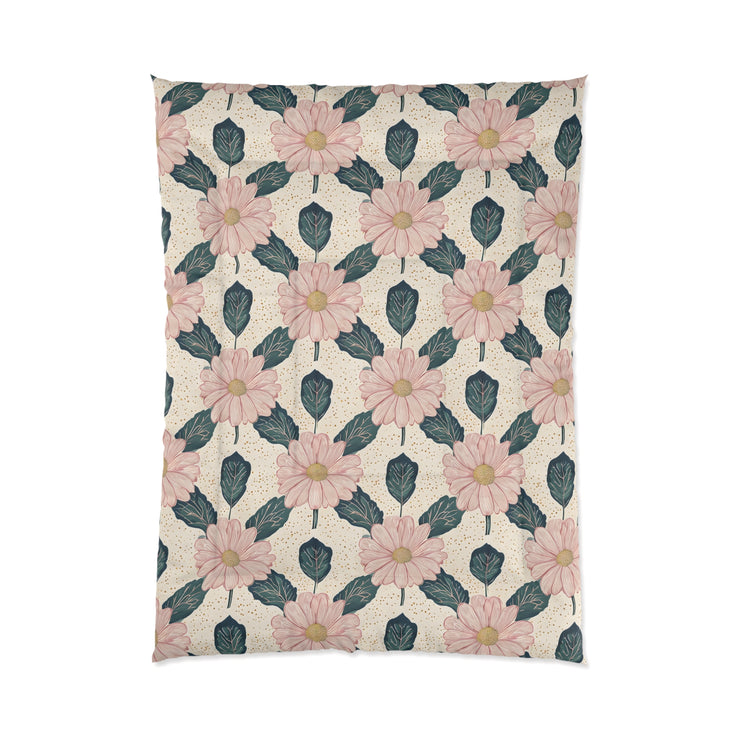 Botanical Floral Comforter - Cozy Bedding for a Relaxing Bedroom Retreat, Perfect for Spring Decor, Housewarming Gift, Boho Style, Floral