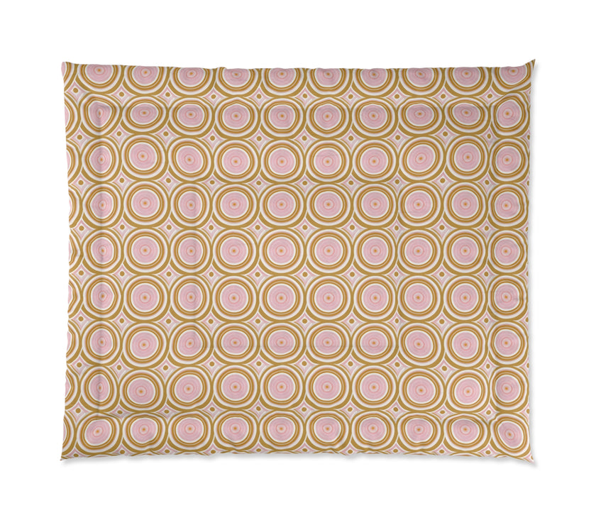 Boho Chic Comforter | Vibrant Geometric Bedspread, Cozy Bedding for Home Decor, Great for Gifts, Dorm Room, Summer Vibes, Festivals