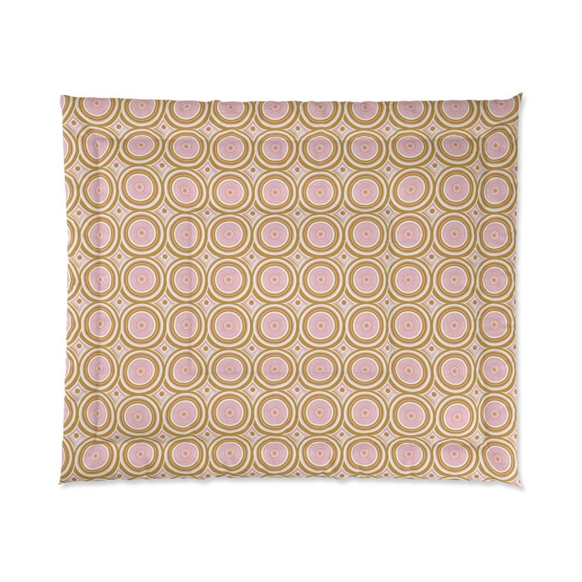 Boho Chic Comforter | Vibrant Geometric Bedspread, Cozy Bedding for Home Decor, Great for Gifts, Dorm Room, Summer Vibes, Festivals