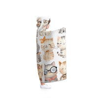 Cute Cat Hooded Blanket, Cozy Cat Wrap for Cat Lovers, Perfect Gift for Kids & Adults, Great for Sleepovers or Relaxing