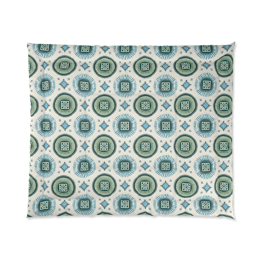 Boho Floral Comforter - Cozy Bedding, Bedroom Décor, Home Textile, Gift for Her, Seasonal Home Update