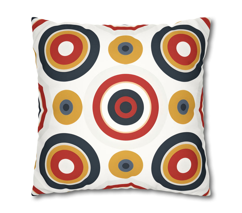 Colorful Faux Suede Square Pillowcase