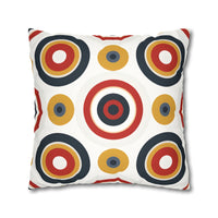 Colorful Faux Suede Square Pillowcase