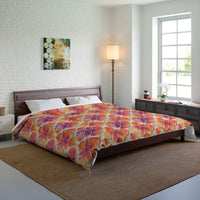 Vibrant Floral Comforter, Boho Bedspread for Cozy Spaces, Perfect for Spring Decor, Unique Bedding for All Seasons, Great Gift Idea