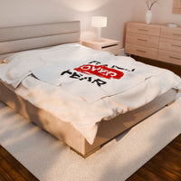 Faith Over Fear Plush Blanket