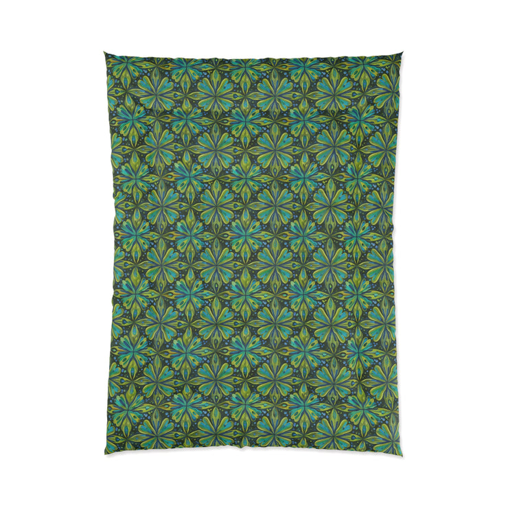 Bohemian Floral Comforter - Cozy Bedding Essential for Home Decor, Perfect for Bedrooms, Dorms, or Guest Rooms, Unique Gift Idea
