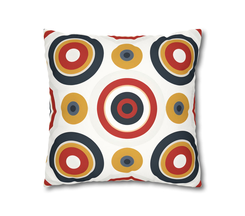 Colorful Faux Suede Square Pillowcase