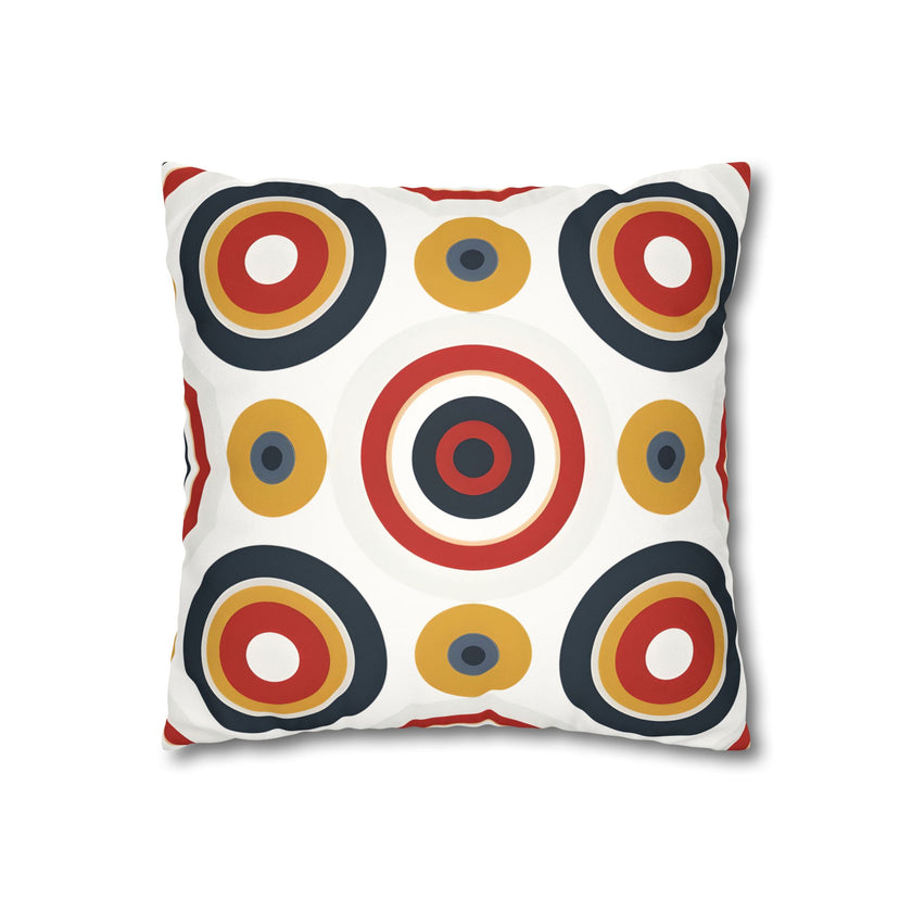 Colorful Faux Suede Square Pillowcase