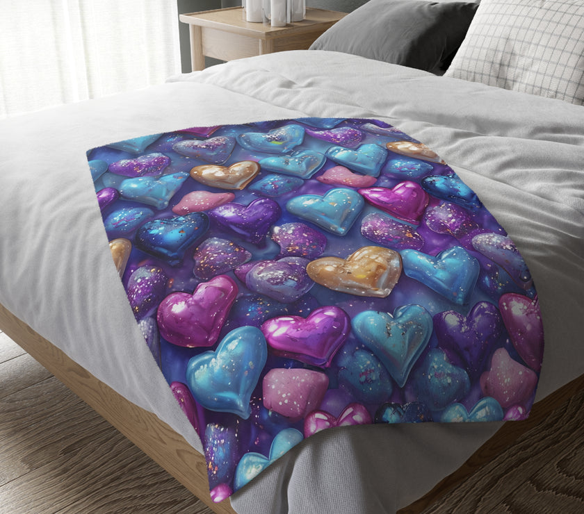 Multi Color Velveteen Microfiber Blanket (Two-sided print)