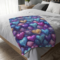 Multi Color Velveteen Microfiber Blanket (Two-sided print)