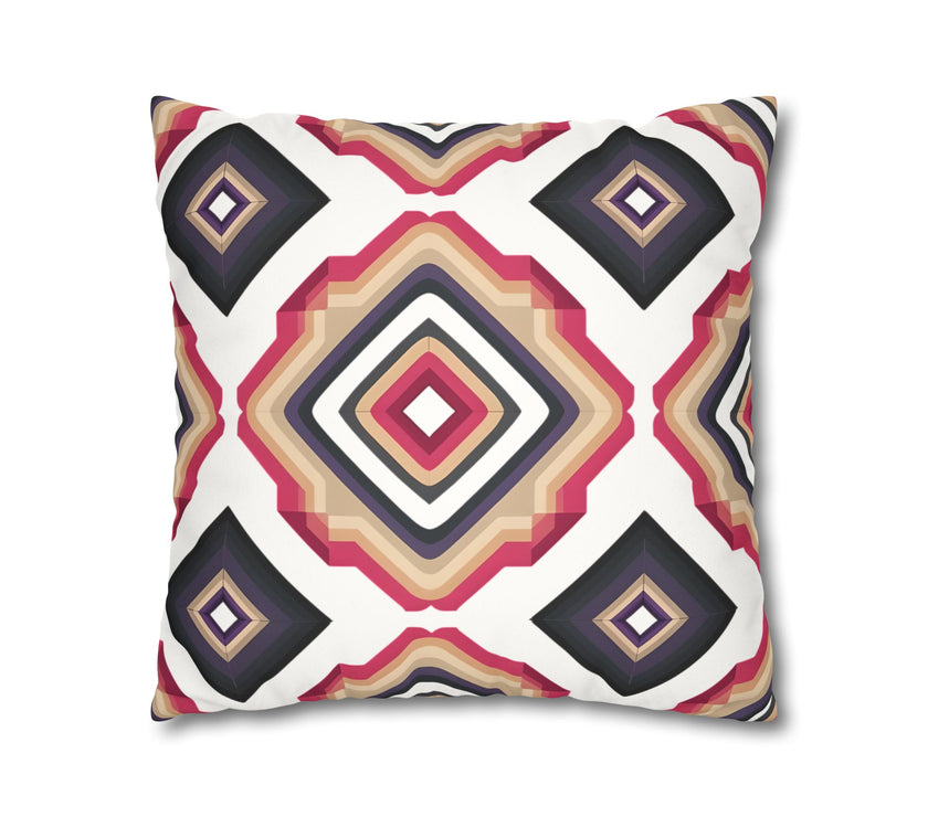 Colorful  Faux Suede Square Pillowcase