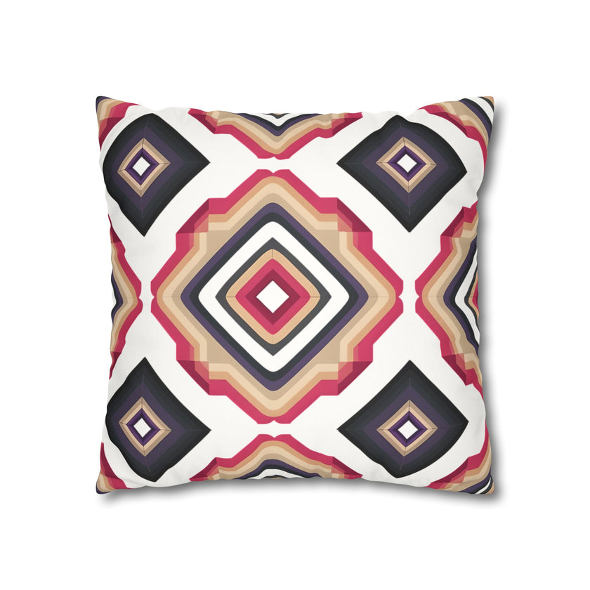 Colorful  Faux Suede Square Pillowcase