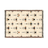 Indigenous Hut Woven Blanket