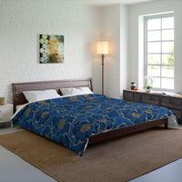 Elegant Floral Comforter - Cozy Home Décor, Boho Bedding, Spring Décor, Gift for Her, Flower Print Comforter