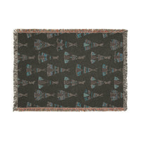 Indigenous Hut Woven Blanket