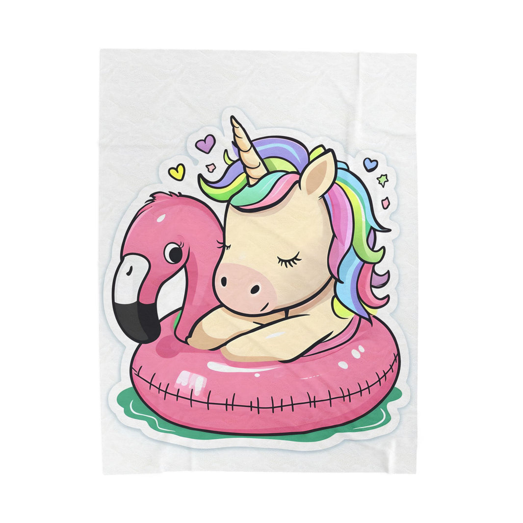 Unicorn Kids Velveteen Plush Blanket