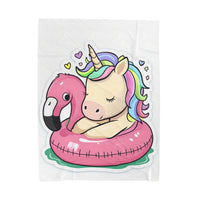 Unicorn Kids Velveteen Plush Blanket