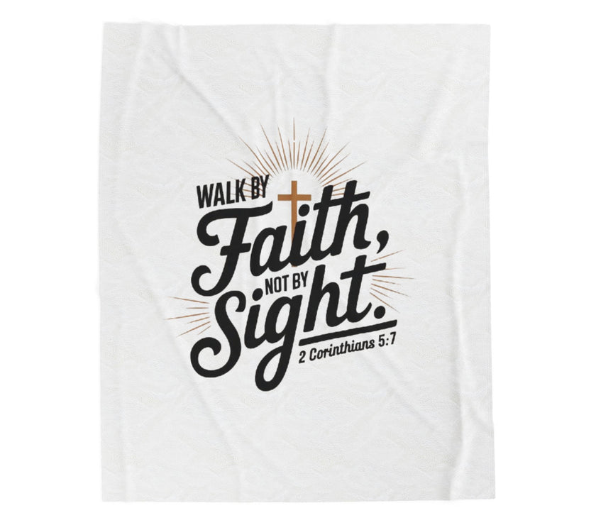 Walk By Faith Plush Blanket
